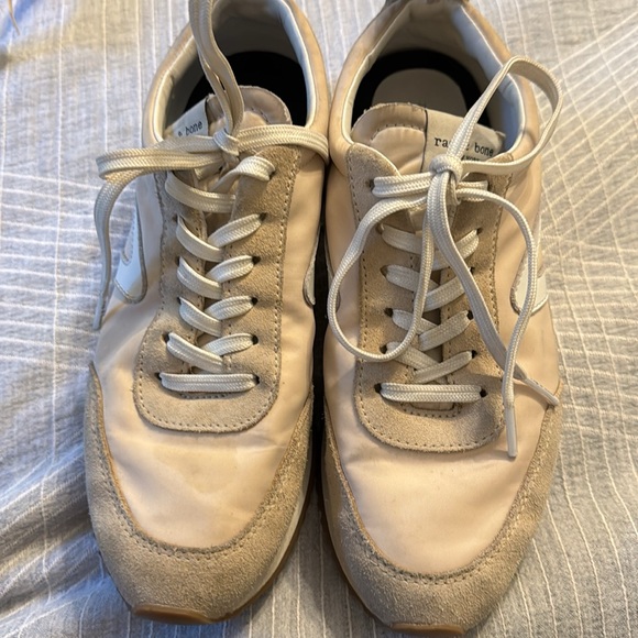RAG & BONE Women’s Retro Runner Sneakers Tan Oyster Grey Size 37/ 7 US - Picture 3 of 12